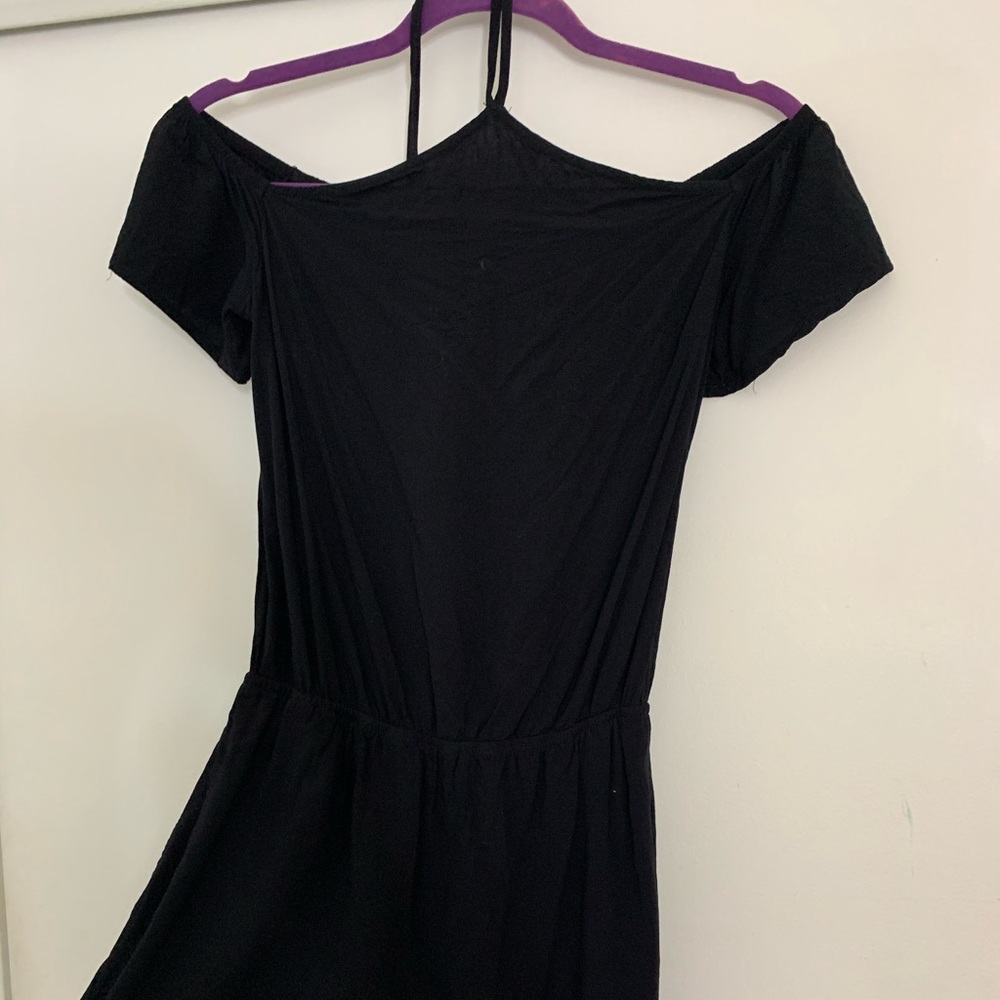 Garage off the shoulder halter romper